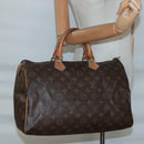 LOUIS VUITTON Monogram Speedy 35 Hand Bag M41524 LV Auth 139832-22
