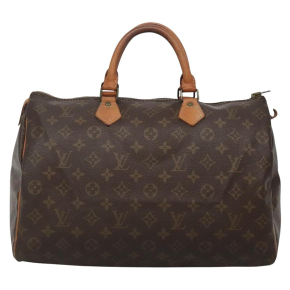 LOUIS VUITTON Monogram Speedy 35 Hand Bag M41524 LV Auth 139832