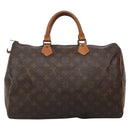 LOUIS VUITTON Monogram Speedy 35 Hand Bag M41524 LV Auth 139832-2