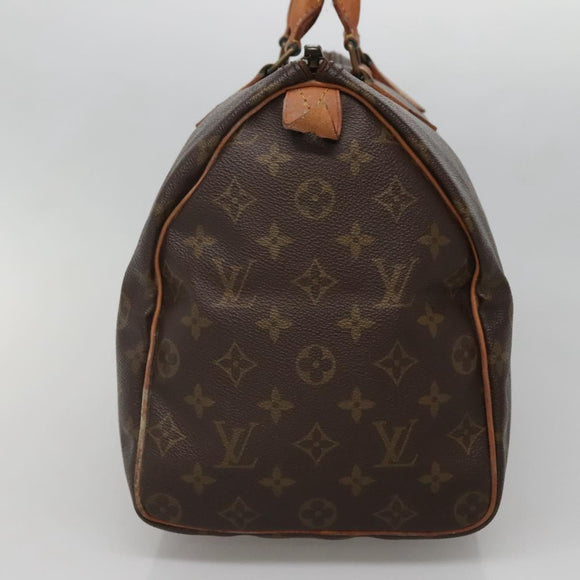 LOUIS VUITTON Monogram Speedy 35 Hand Bag M41524 LV Auth 139832
