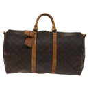 LOUIS VUITTON Monogram Keepall Bandouliere 50 Boston Bag M41416 LV Auth 139834-13
