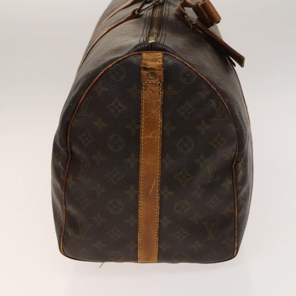 LOUIS VUITTON Monogram Keepall Bandouliere 50 Boston Bag M41416 LV Auth 139834