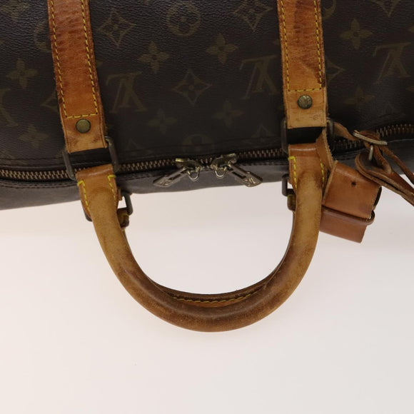 LOUIS VUITTON Monogram Keepall Bandouliere 50 Boston Bag M41416 LV Auth 139834
