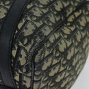 Christian Dior Trotter Canvas Boston Bag Navy Silver Auth 139846-16