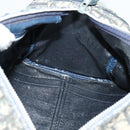 Christian Dior Trotter Canvas Boston Bag Navy Silver Auth 139846-17