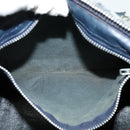 Christian Dior Trotter Canvas Boston Bag Navy Silver Auth 139846-11