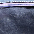 Christian Dior Trotter Canvas Shoulder Bag Navy Gold Auth 139847-15