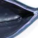 Christian Dior Trotter Canvas Shoulder Bag Navy Gold Auth 139847-17