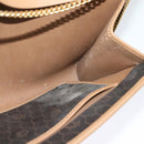 Christian Dior Honeycomb Canvas Chain Shoulder Bag PVC Black Gold Auth 139848-19