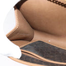 Christian Dior Honeycomb Canvas Chain Shoulder Bag PVC Black Gold Auth 139848-20