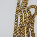 Christian Dior Honeycomb Canvas Chain Shoulder Bag PVC Black Gold Auth 139848-8