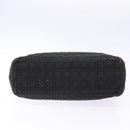 Christian Dior Canage Hand Bag Canvas Black Gold Auth 139849-5