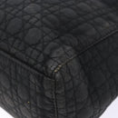 Christian Dior Canage Hand Bag Canvas Black Gold Auth 139849-16