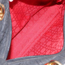 Christian Dior Canage Hand Bag Canvas Black Gold Auth 139849-11