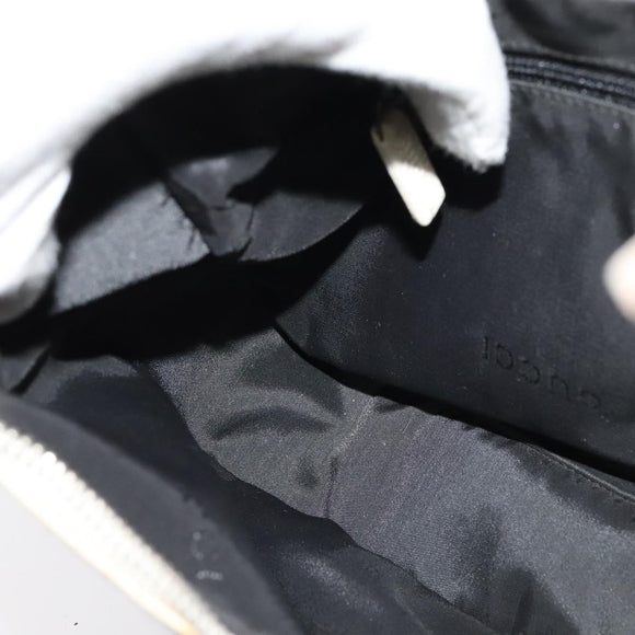 GUCCI Shoulder Bag Canvas Black Silver 001 3812 Auth 139851