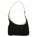 GUCCI Shoulder Bag Canvas Black Silver 001 3812 Auth 139851-2