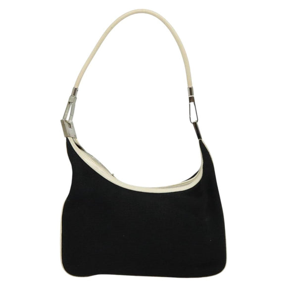 GUCCI Shoulder Bag Canvas Black Silver 001 3812 Auth 139851