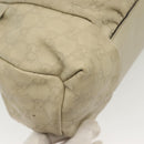 GUCCI GG Canvas Guccissima Hand Bag Leather Ivory Gold 197020 Auth 139852-14