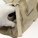 GUCCI GG Canvas Guccissima Hand Bag Leather Ivory Gold 197020 Auth 139852-16