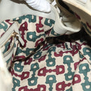 GUCCI GG Canvas Guccissima Hand Bag Leather Ivory Gold 197020 Auth 139852-20