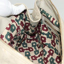 GUCCI GG Canvas Guccissima Hand Bag Leather Ivory Gold 197020 Auth 139852-21