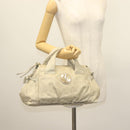 GUCCI GG Canvas Guccissima Hand Bag Leather Ivory Gold 197020 Auth 139852-24
