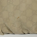 GUCCI GG Canvas Guccissima Hand Bag Leather Ivory Gold 197020 Auth 139852-4