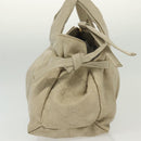 GUCCI GG Canvas Guccissima Hand Bag Leather Ivory Gold 197020 Auth 139852-6