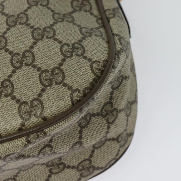 GUCCI GG Supreme Web Sherry Line Shoulder Bag PVC Beige 89 02 032 Auth 139856
