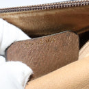 GUCCI GG Supreme Web Sherry Line Shoulder Bag PVC Beige 89 02 032 Auth 139856-12