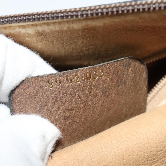 GUCCI GG Supreme Web Sherry Line Shoulder Bag PVC Beige 89 02 032 Auth 139856