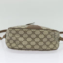 GUCCI GG Supreme Web Sherry Line Shoulder Bag PVC Beige 89 02 032 Auth 139856-5