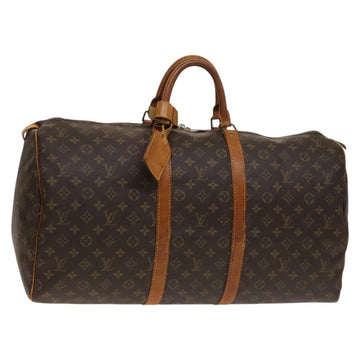 LOUIS VUITTON Monogram Keepall 55 Boston Bag M41424 LV Auth 139874