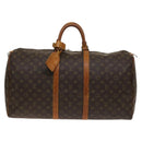LOUIS VUITTON Monogram Keepall 55 Boston Bag M41424 LV Auth 139874-13