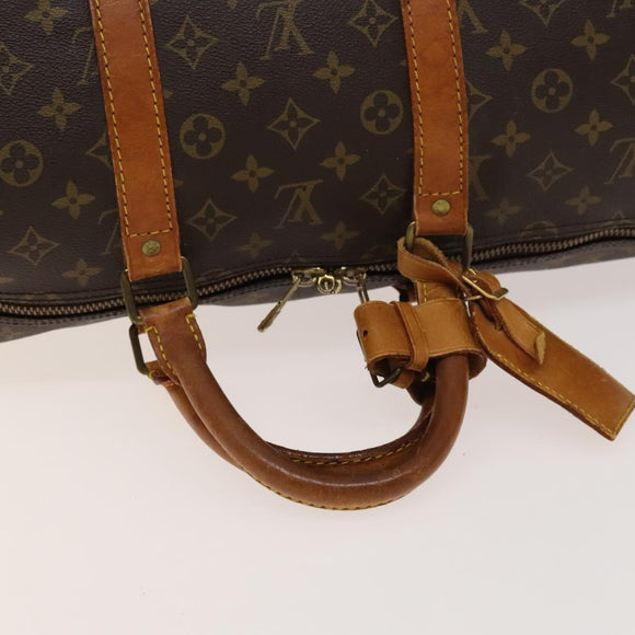 LOUIS VUITTON Monogram Keepall 55 Boston Bag M41424 LV Auth 139874