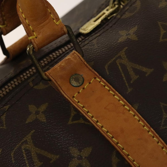 LOUIS VUITTON Monogram Keepall Bandouliere 50 Hand Bag M41416 LV Auth 139878