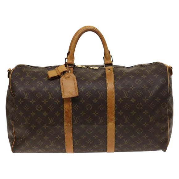 LOUIS VUITTON Monogram Keepall Bandouliere 50 Hand Bag M41416 LV Auth 139878