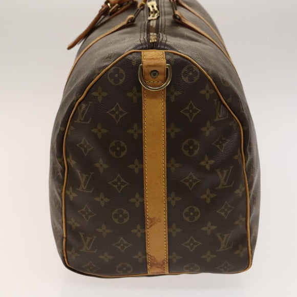 LOUIS VUITTON Monogram Keepall Bandouliere 50 Hand Bag M41416 LV Auth 139878