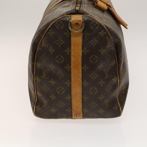 LOUIS VUITTON Monogram Keepall Bandouliere 50 Hand Bag M41416 LV Auth 139878