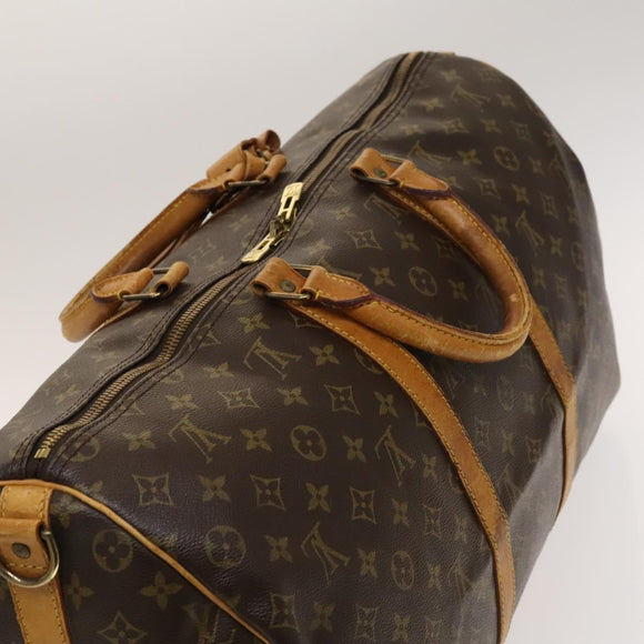 LOUIS VUITTON Monogram Keepall Bandouliere 50 Hand Bag M41416 LV Auth 139878