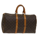 LOUIS VUITTON Monogram Keepall 45 Boston Bag M41428 LV Auth 139879-1