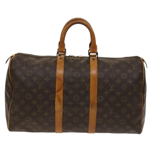LOUIS VUITTON Monogram Keepall 45 Boston Bag M41428 LV Auth 139879