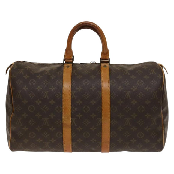 LOUIS VUITTON Monogram Keepall 45 Boston Bag M41428 LV Auth 139879