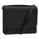 LOUIS VUITTON Epi Grenel Shoulder Bag Black M52362 LV Auth 139883-1