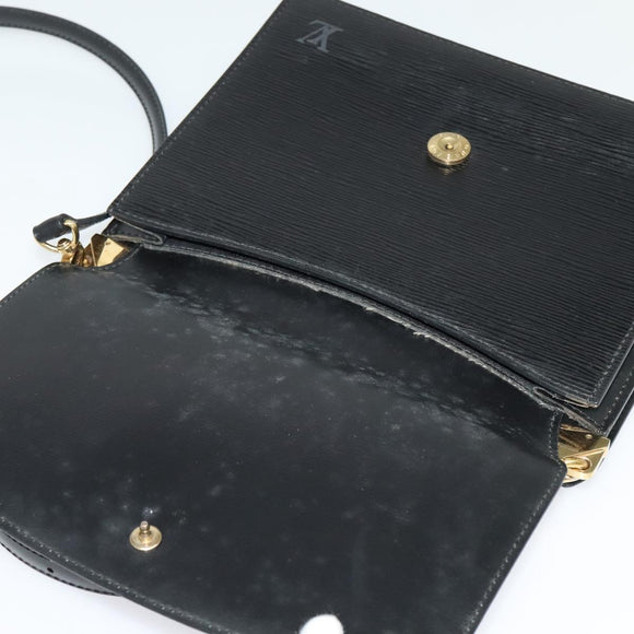 LOUIS VUITTON Epi Grenel Shoulder Bag Black M52362 LV Auth 139883