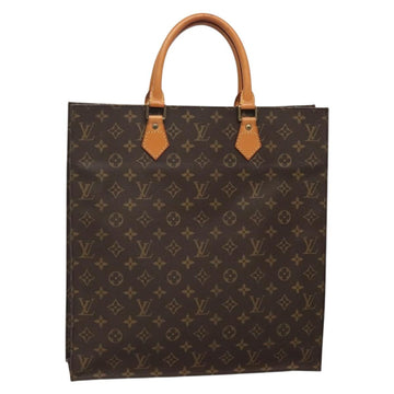 LOUIS VUITTON Monogram Sac Plat Hand Bag M51140 LV Auth 139896