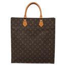 LOUIS VUITTON Monogram Sac Plat Hand Bag M51140 LV Auth 139896-13