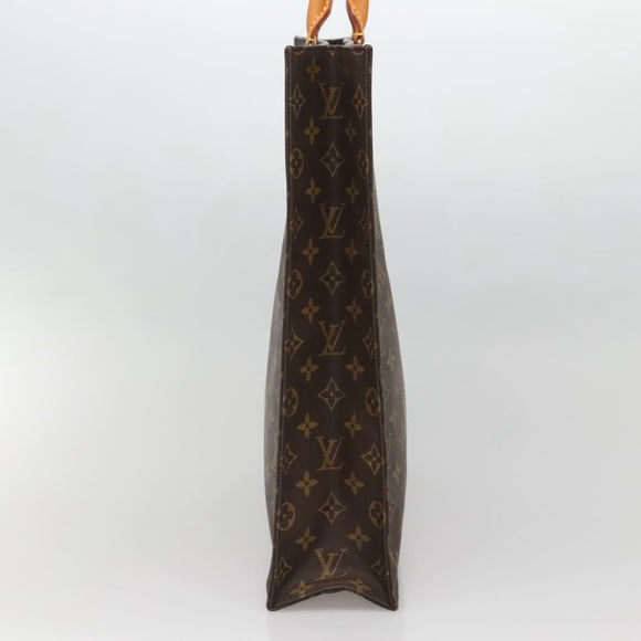 LOUIS VUITTON Monogram Sac Plat Hand Bag M51140 LV Auth 139896