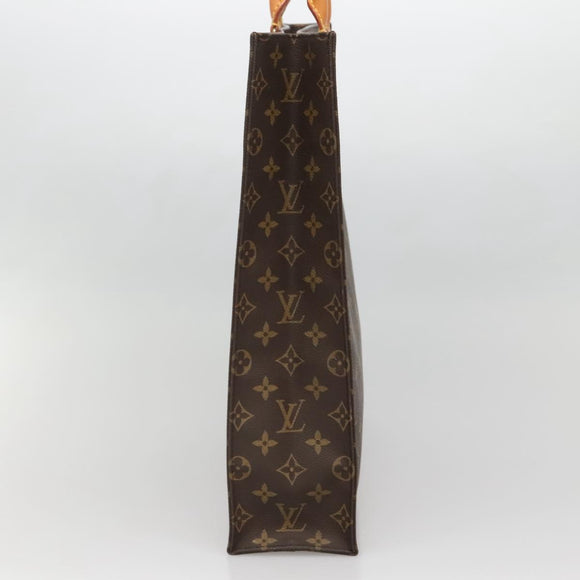 LOUIS VUITTON Monogram Sac Plat Hand Bag M51140 LV Auth 139896