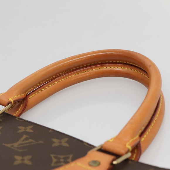 LOUIS VUITTON Monogram Sac Plat Hand Bag M51140 LV Auth 139896